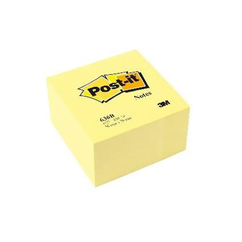 Precio Bajo Post-It Notas Adhesivas Amarillo 636-B 76x76mm 450 Hojas