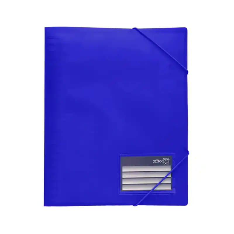 Carpetas Reorganizable 20 Fundas Separadores Office Box Azul Ordenar Ahora Mismo