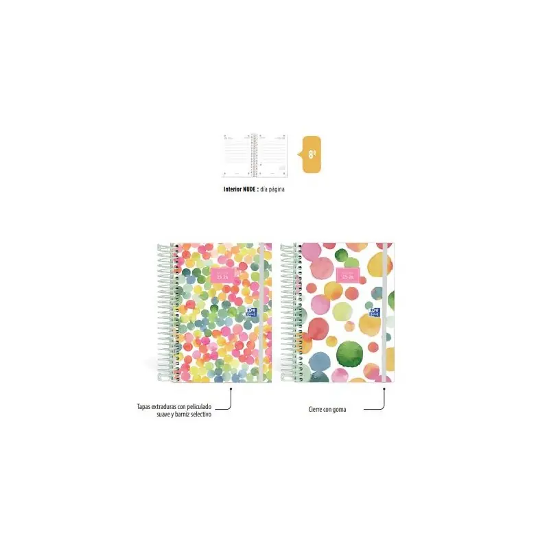 Agenda Escolar 25-26 Oxford Joy Dia Pagina Lujoso