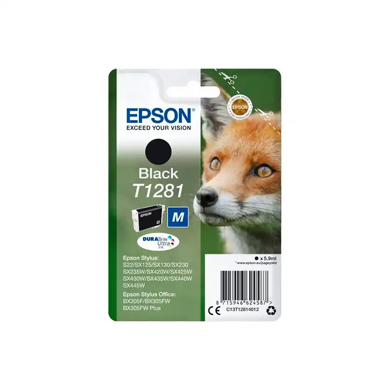Alta Calidad Cartucho Tinta Epson T1281 Negro