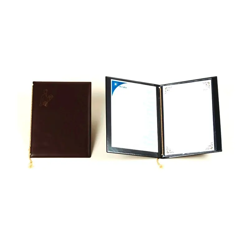 Popular Carpeta de Plástico Portamenu Ampliable 33,5×25?cm Marrón