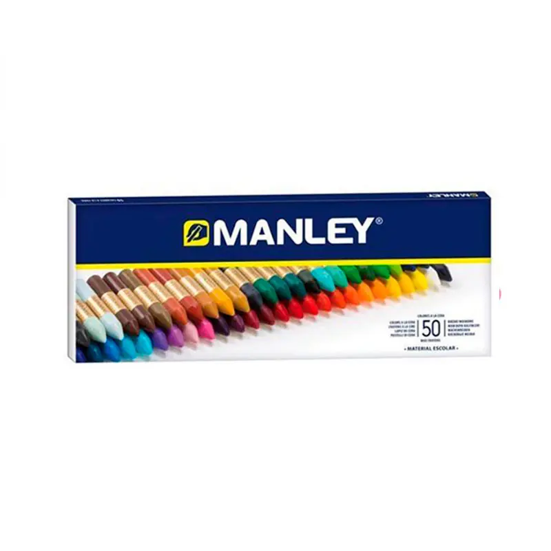 Ceras de Colorear Manley Blancas 50Uds Última Versión