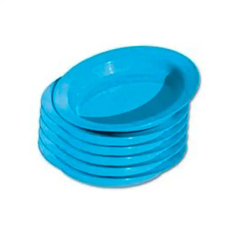 Plato Hondo Pequeño Azul 21Cm x 6Ud Envío Gratis
