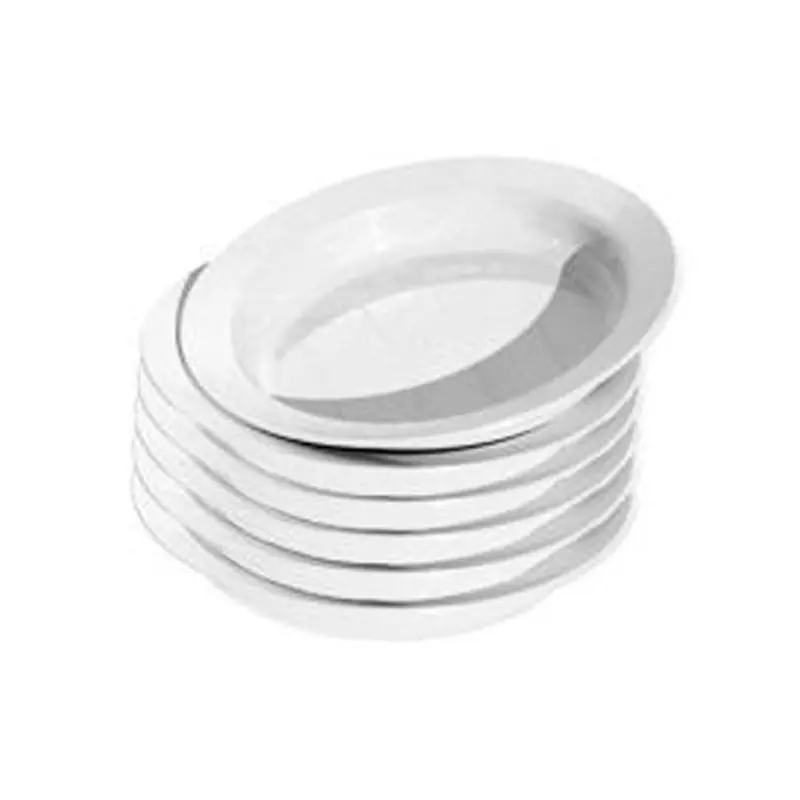 Plato Hondo Pequeño Blanco 20Cm x 6Ud Lujoso