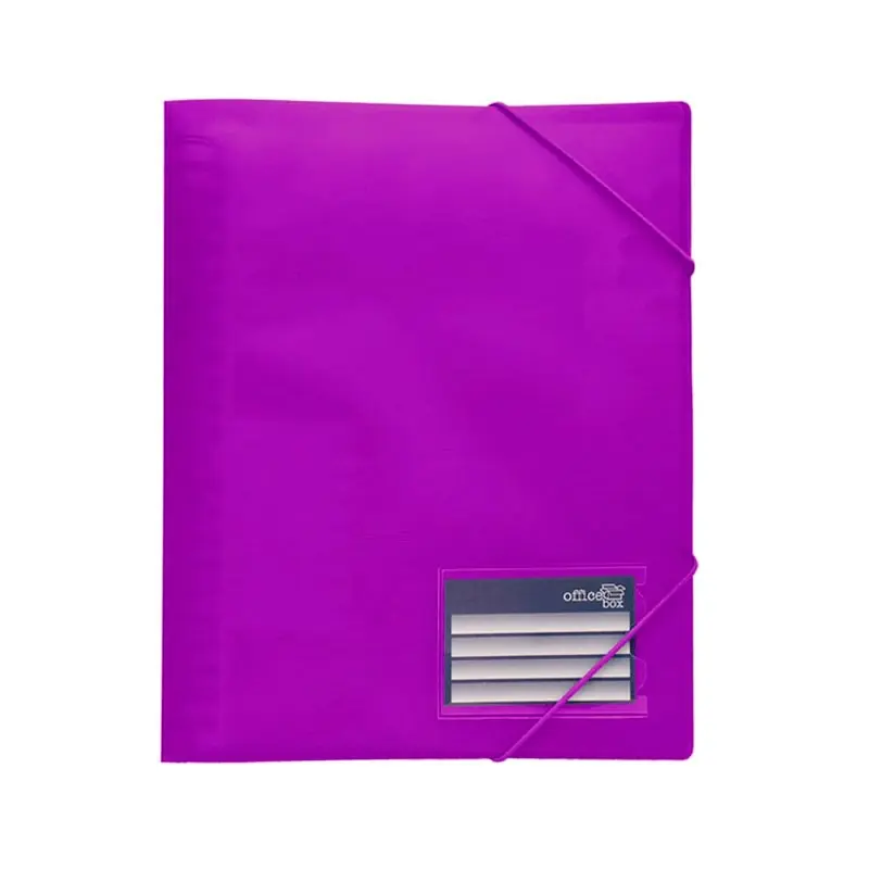 Auténtico Carpetas Reorganizable 50 Fundas Separadores Office Box Violeta