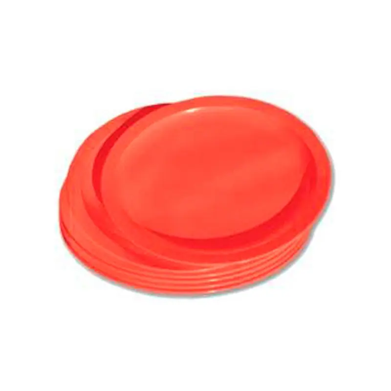 Plato Llano Grande Rojo 24Cm x 6Ud Directo De Fábrica