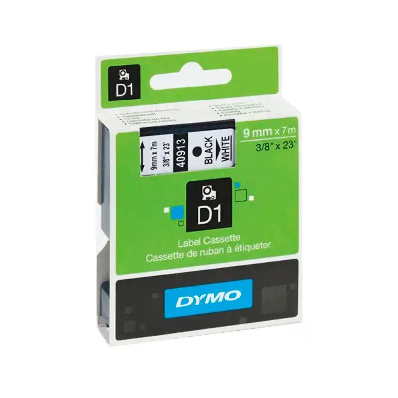 Descuento Cinta de Rotular Dymo D1 Negro Blanco 9mm x 7M
