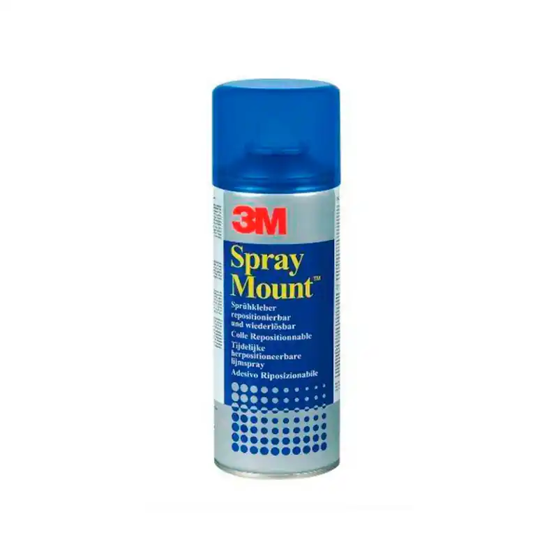 Spray adhesivo permanente 3M Spraymount NF, fijación precisa y uniforme para fotos, carteles, papel y cartón, sin ácido y reposi Moderno