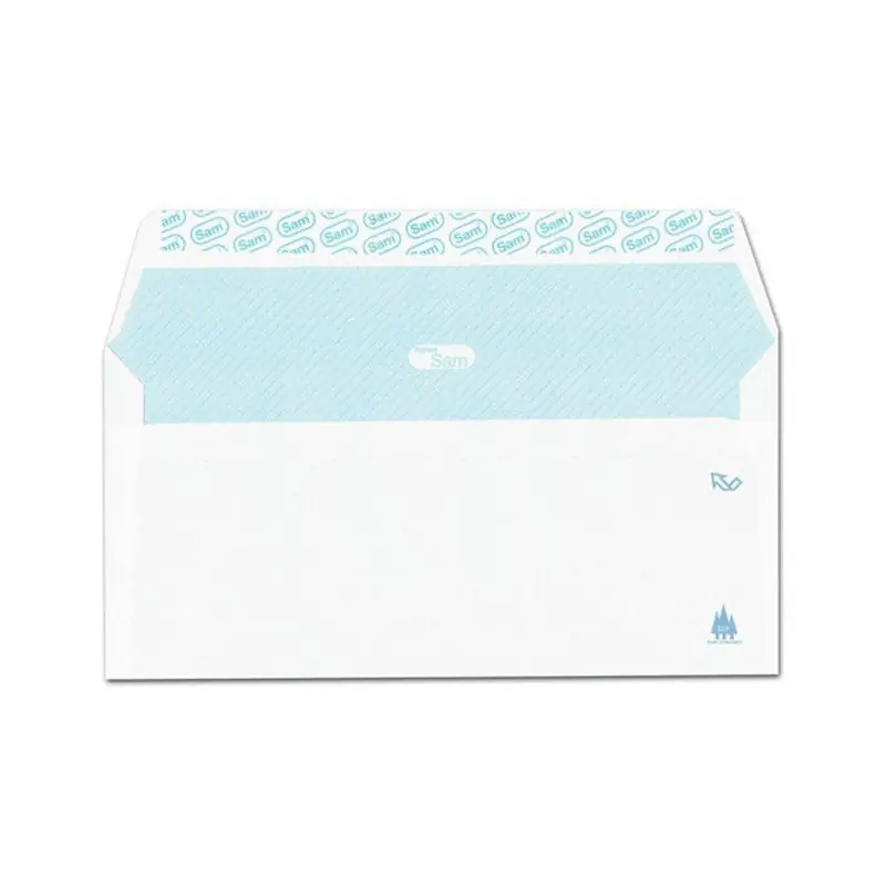 Mayoreo Sobre Cuartilla 176x231mm Silicona Blanco 90Grs caja 500Uds