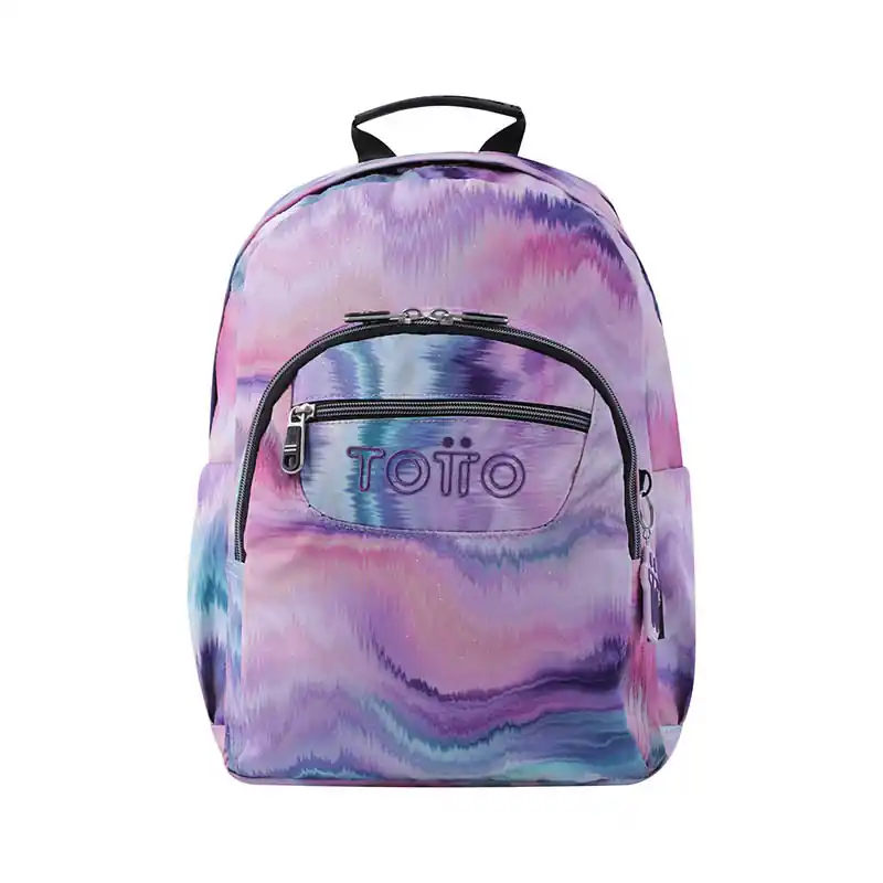 Popular Mochila Escolar Totto Gommas Glitter Ondas
