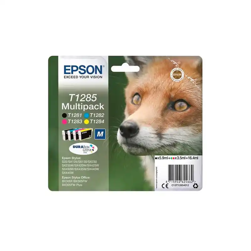 Cartucho Tinta Epson T1285 Pack 4 De Moda