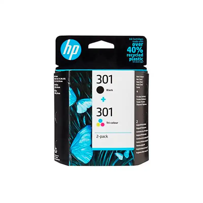 De Moda Cartucho de Tinta Hp 301 Negro+TriColor