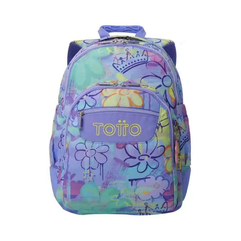 Mochila Escolar Totto Rayol Flowers Rebajas