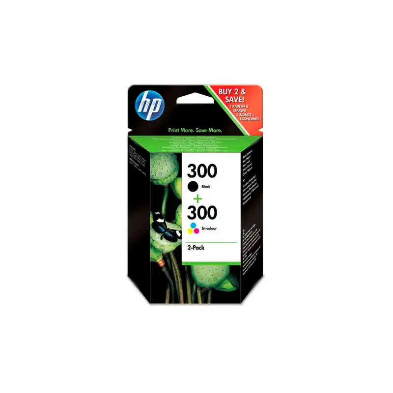 Cartucho de Tinta HP 300 Pack Negro + Color Promoción