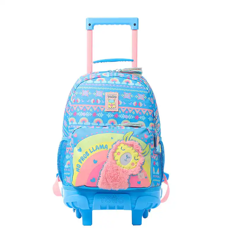 Lujoso Mochila con ruedas escolar Totto Bomper Llama