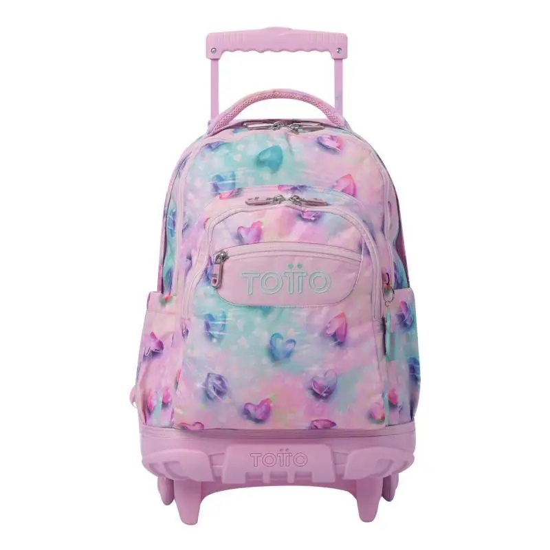 Mochila Escolar Totto con Ruedas Glitter Love Oferta Limitada