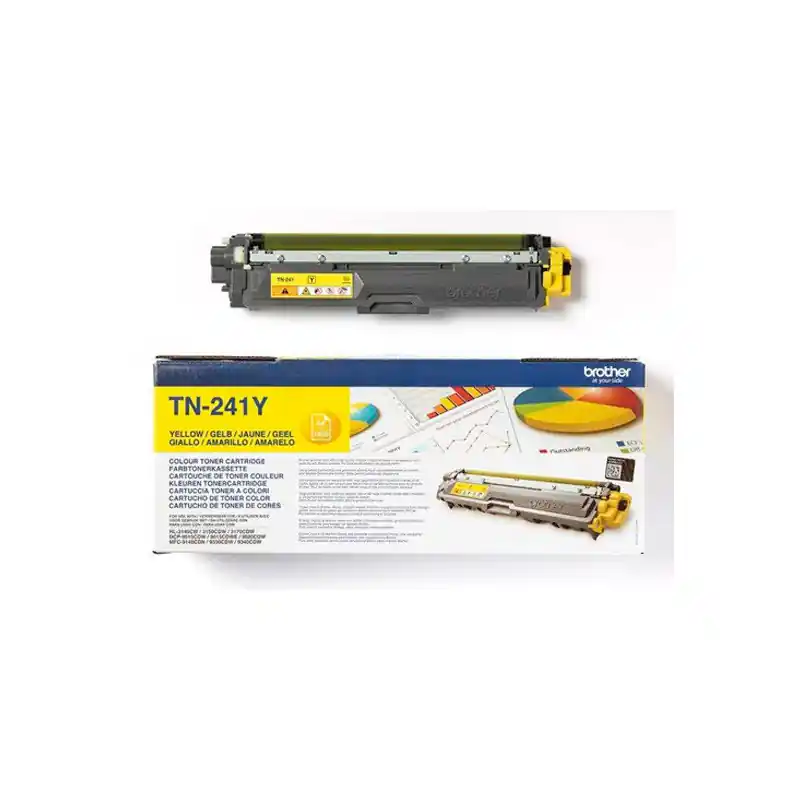 Toner Impresora Brother TN241Y Amarillo Hecho A Mano
