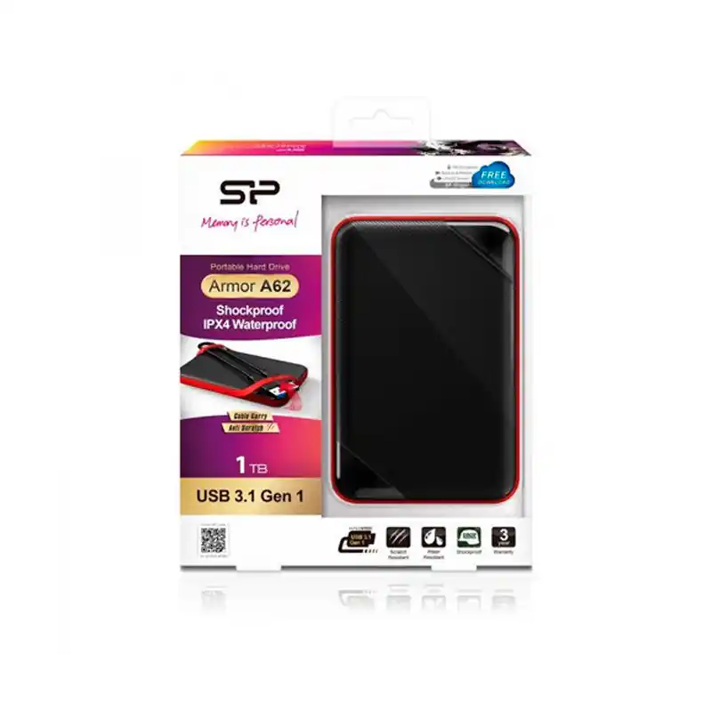 Profesional Disco Duro Externo Silicon Power A-62 1TB