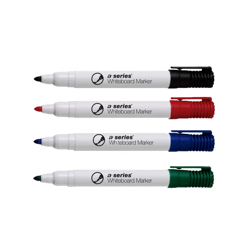 ROTULADOR A-SERIES PARA PIZARRA BLANCA - Estuche 4 colores Última Versión