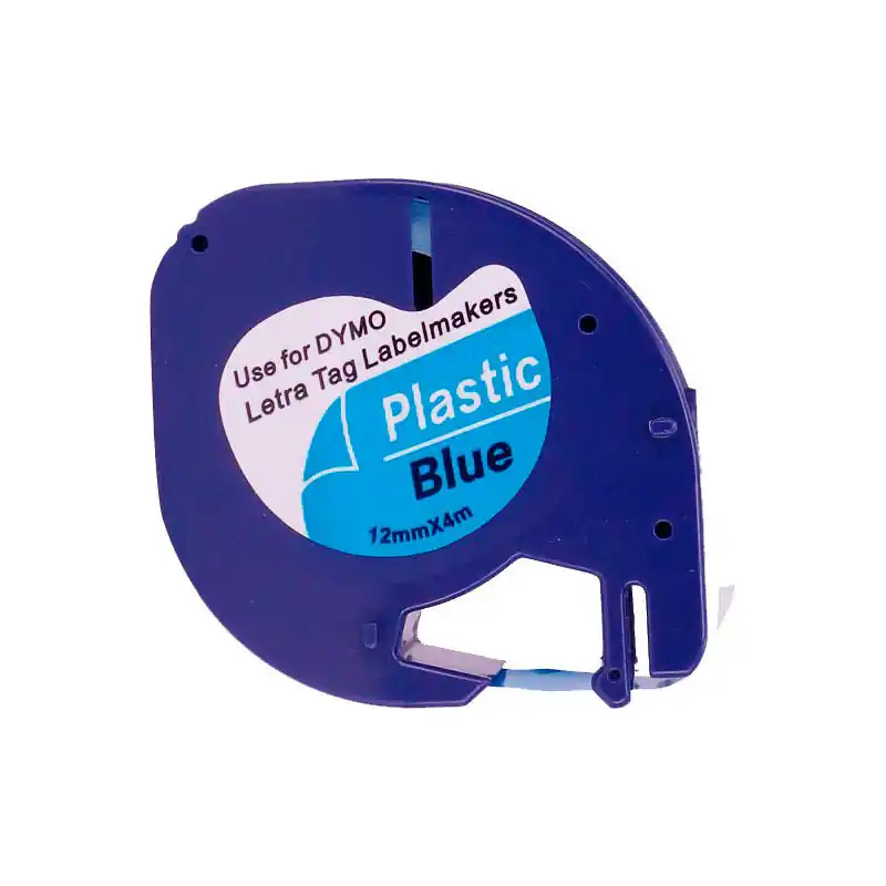 Precio Económico CINTA PLÁSTICO DYMO LETRA TAG 12mm x 4m - Azul