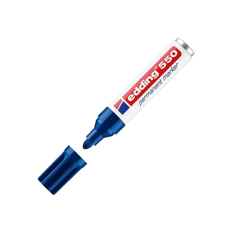 MARCADOR PERMANENTE EDDING 550 - Azul Última Versión