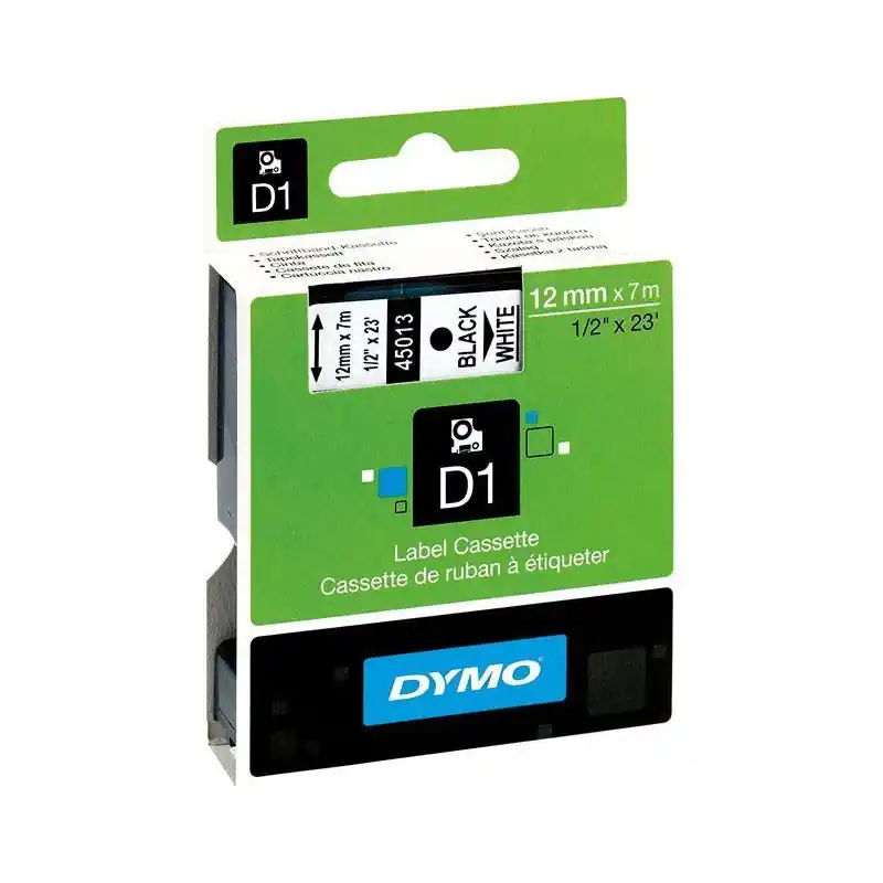 CINTA ROTULAR DYMO D1 12mm - Blanco Oferta