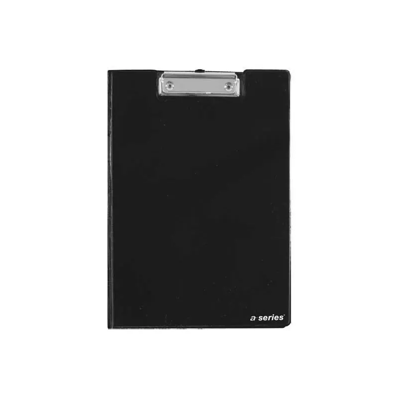 Envío Inmediato SOPORTE CON CLIP Y SOLAPA A-SERIES A4 - Negro