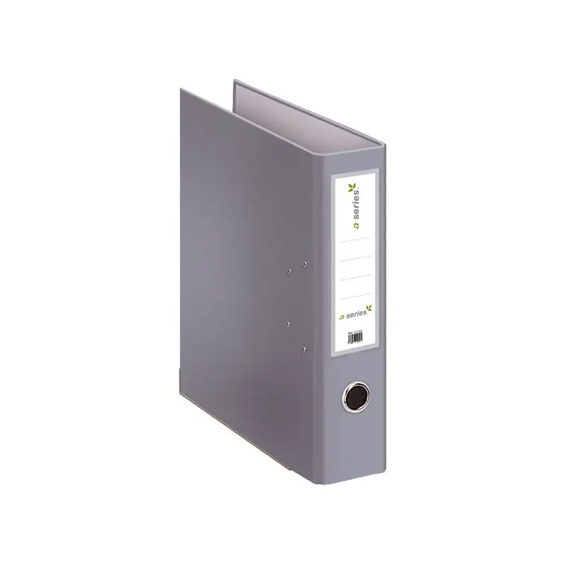 ARCHIVADOR A-SERIES Fº CON PALANCA 75mm - Gris Máxima Calidad
