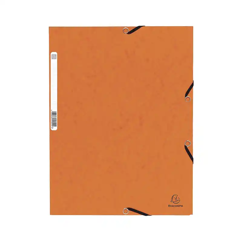 Envío Internacional CARPETA DE GOMAS EXACOMPTA CON SOLAPAS - Naranja