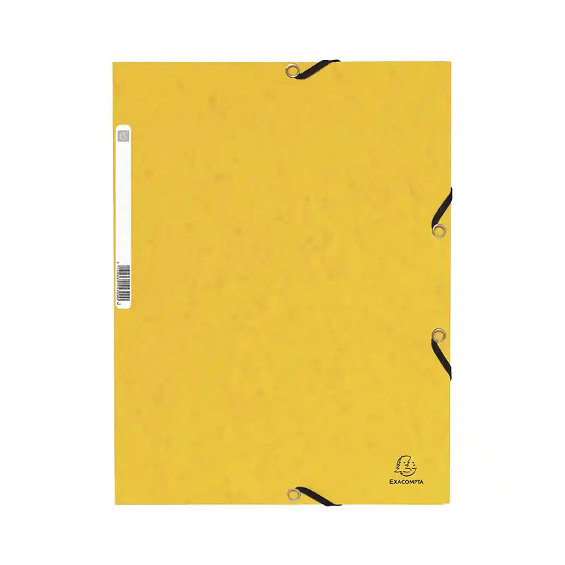 CARPETA DE GOMAS EXACOMPTA CON SOLAPAS - Amarillo Mejor Precio