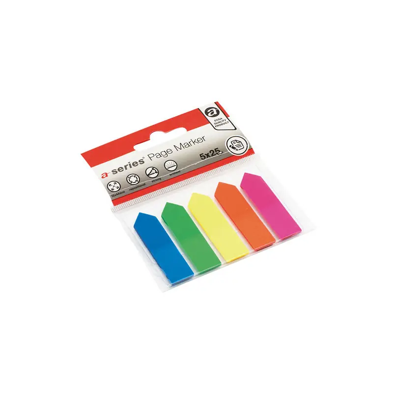 A Buen Precio PACK 5 ÍNDICES ADHESIVOS A-SERIES FLECHAS NEÓN