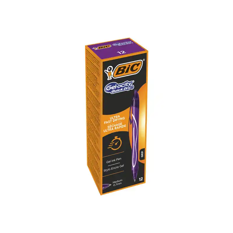 ROLLER BIC GELOCITY QUICK DRY - Lila Edición Limitada