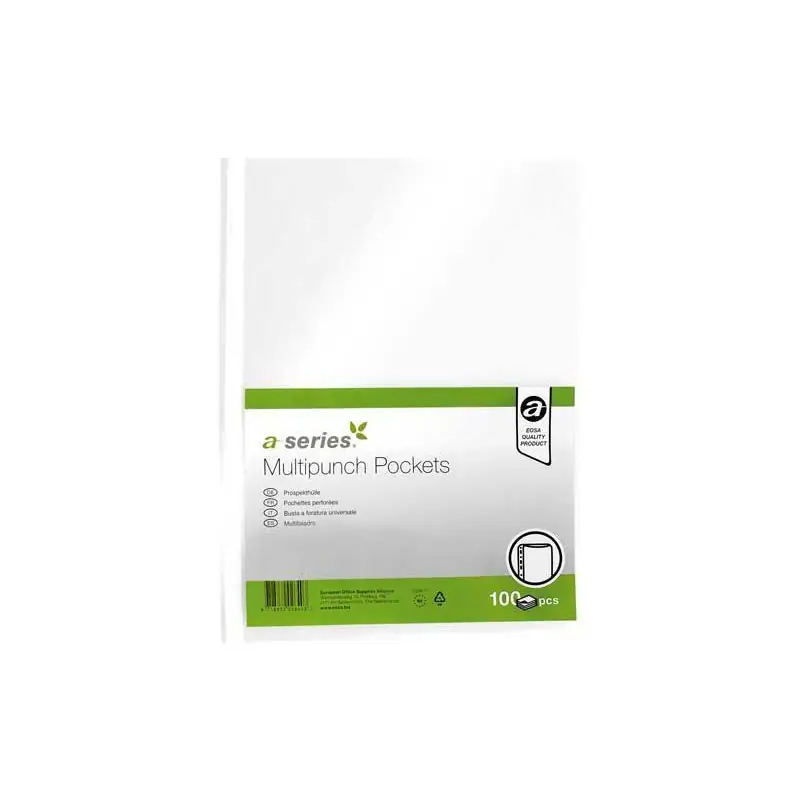 BOLSA 100 FUNDAS A-SERIES A4 50 MICRAS CRISTAL Envío Gratis