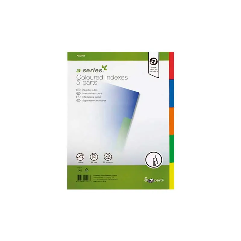 Artesanal SEPARADORES A-SERIES DE COLORES 1-5 POSICIONES