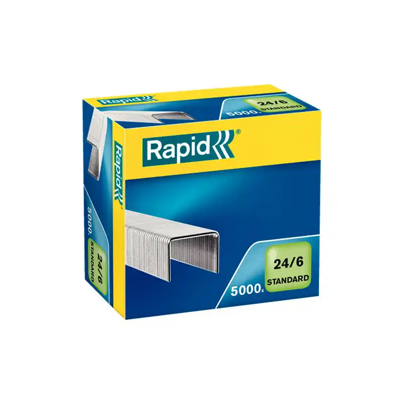 Máxima Calidad CAJA 5000 GRAPAS RAPID 22/6 - 24/6