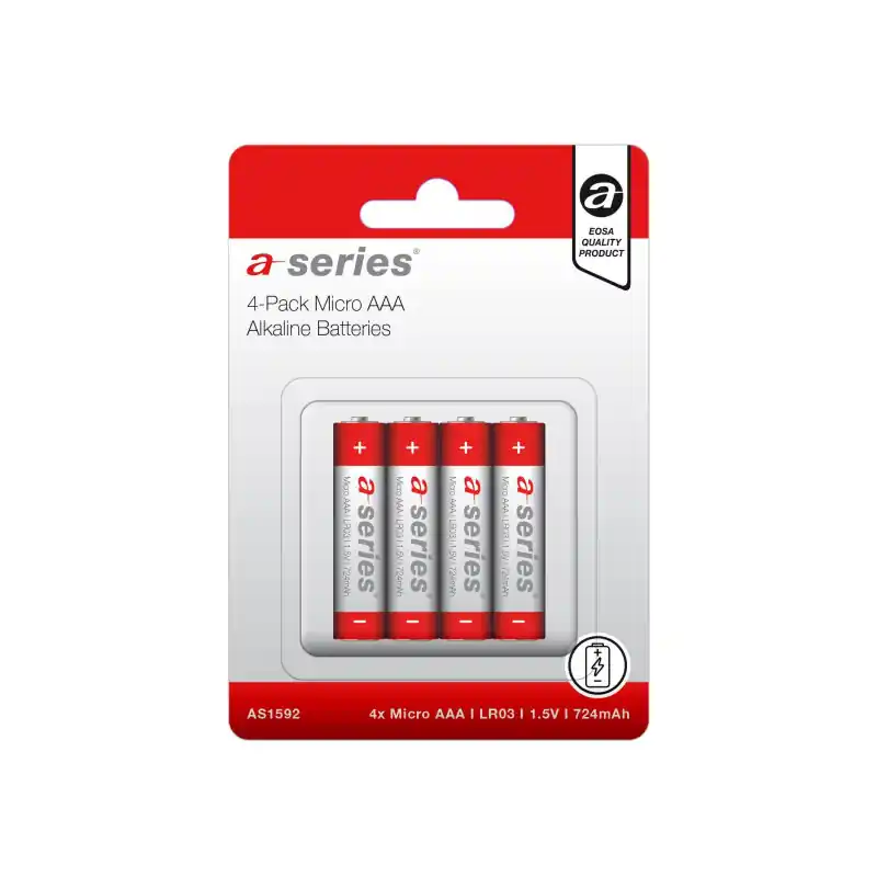 PACK 4 PILAS A-SERIES ALCALINA AAA LR03 Oferta Limitada