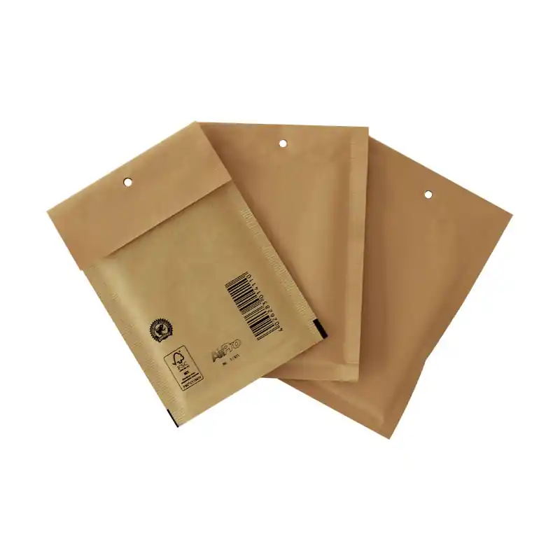 Descuento CAJA 100 BOLSAS ACOLCHADAS 180x265mm - Marrón Kraft