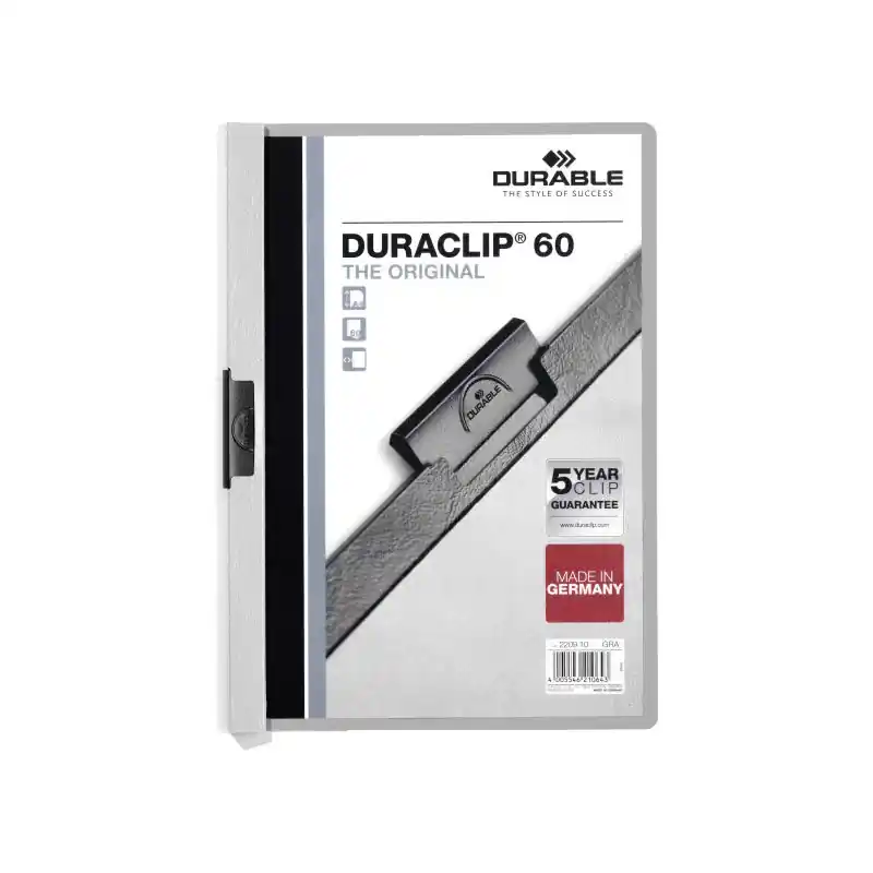 Entrega Rápida DOSSIER DURABLE CON PINZA DURACLIP 60h - Gris