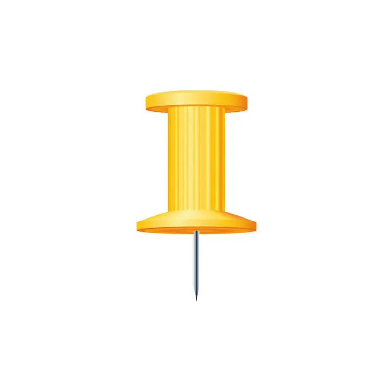 Promoción Exclusiva CAJA 25 AGUJAS EXACOMPTA PUSH PINS - Amarillo