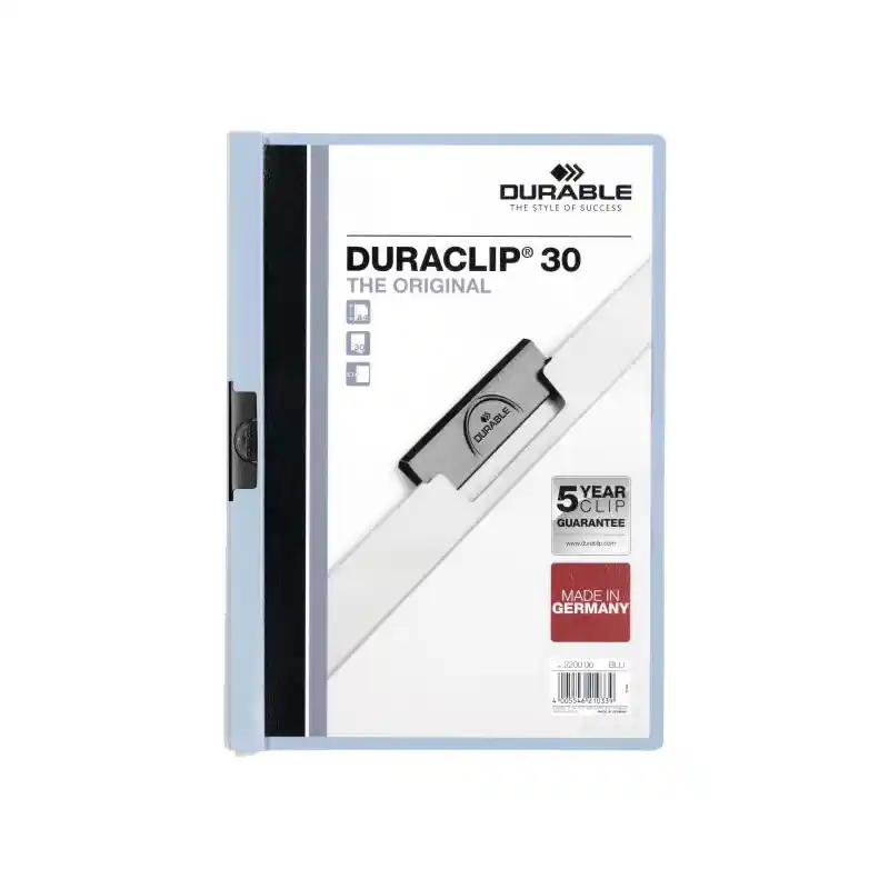 Precio Reducido DOSSIER DURABLE CON PINZA DURACLIP 30h - Azul claro