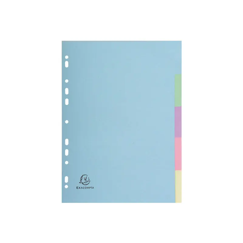 SEPARADORES EXACOMPTA 5 POSICIONES COLORES PASTEL Económico