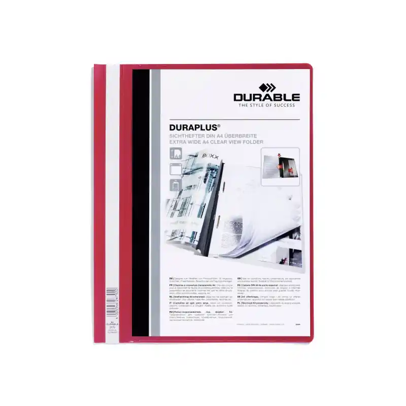 Premium DOSSIER DURABLE CON FASTENER DURAPLUS 30h - Rojo