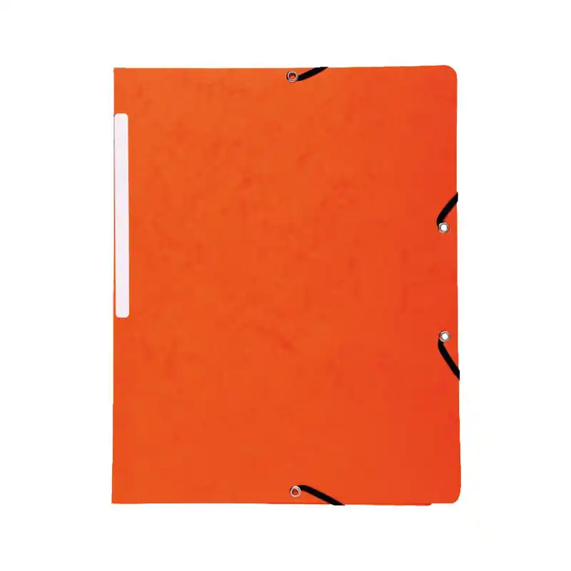 Pago Seguro CARPETA DE GOMAS EXACOMPTA SIN SOLAPAS - Naranja