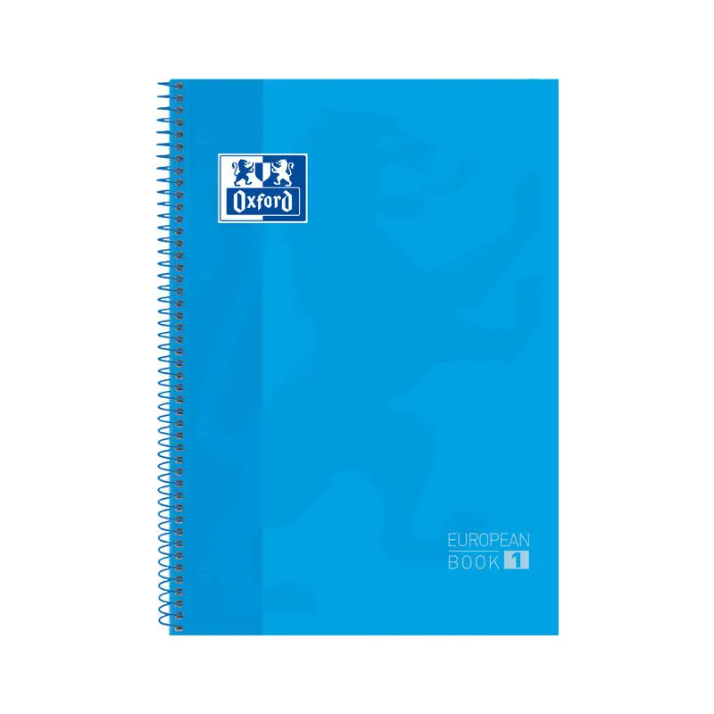 Oferta Especial CUADERNO OXFORD "CLASSIC: EUROPEANBOOK 1" A4+ 80h - Azul turquesa