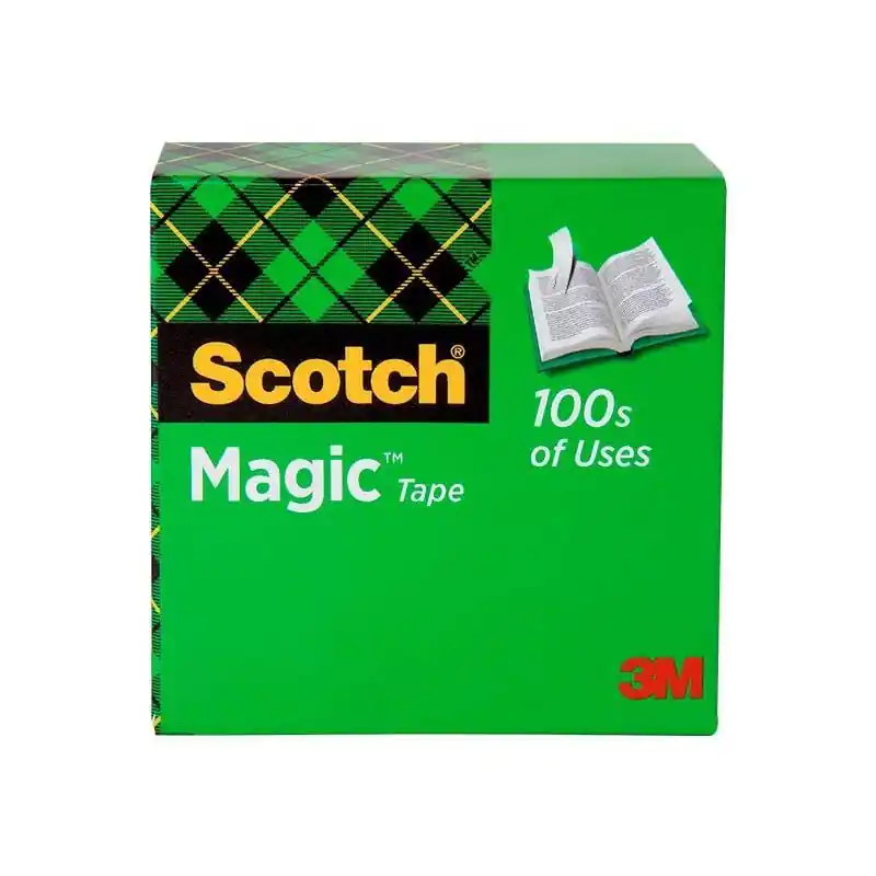 CINTA ADHESIVA INVISIBLE SCOTCH MAGIC 12 mm x 33 m Auténtico