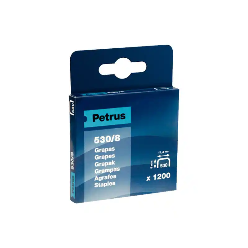 Stock Limitado CAJA 1200 GRAPAS PETRUS 530/8mm