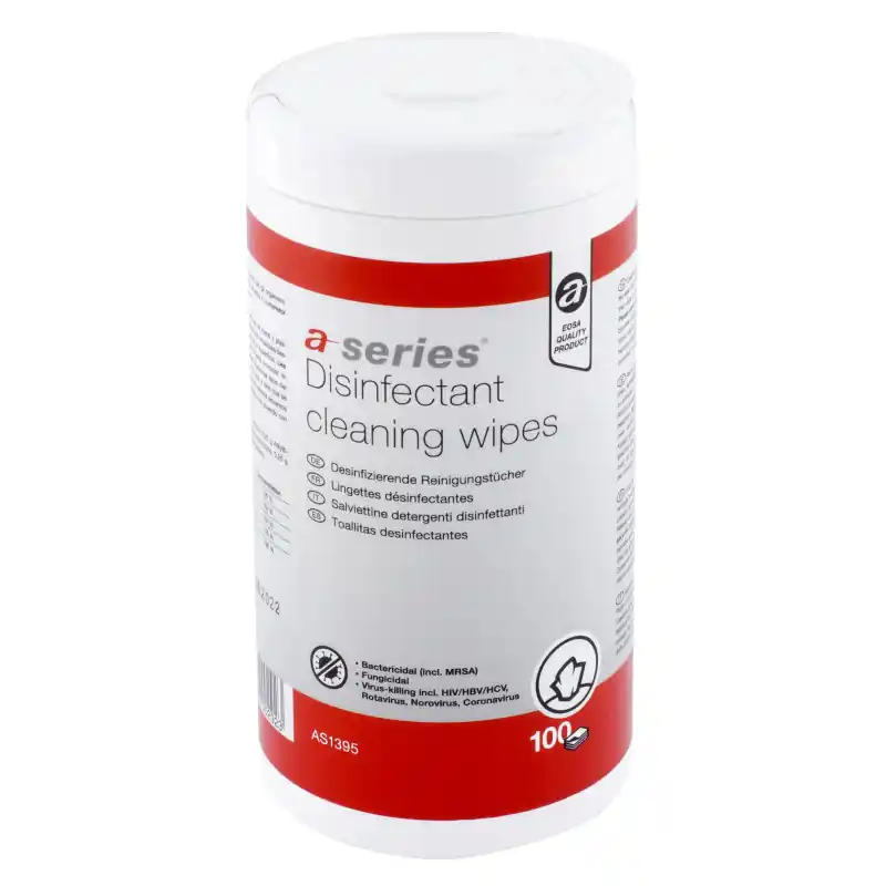Favorito De Clientes BOTE 100 TOALLITAS A-SERIES DESINFECTANTES