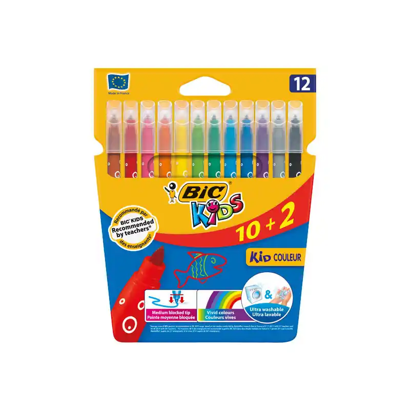 ESTUCHE 10 2 ROTULADORES BIC KID COULEUR SURTIDO Precio De Fábrica