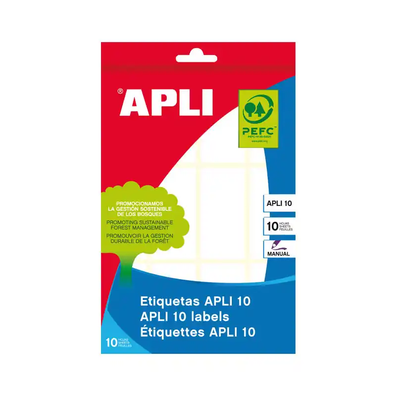 Precio De Oferta BLÍSTER 10h ETIQUETAS APLI 26x54mm