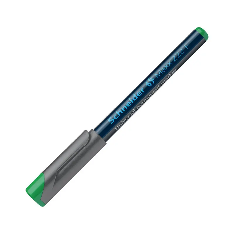 MARCADOR PERMANENTE SCHNEIDER MAXX 222 F 0,7 MM - Verde Mayoreo